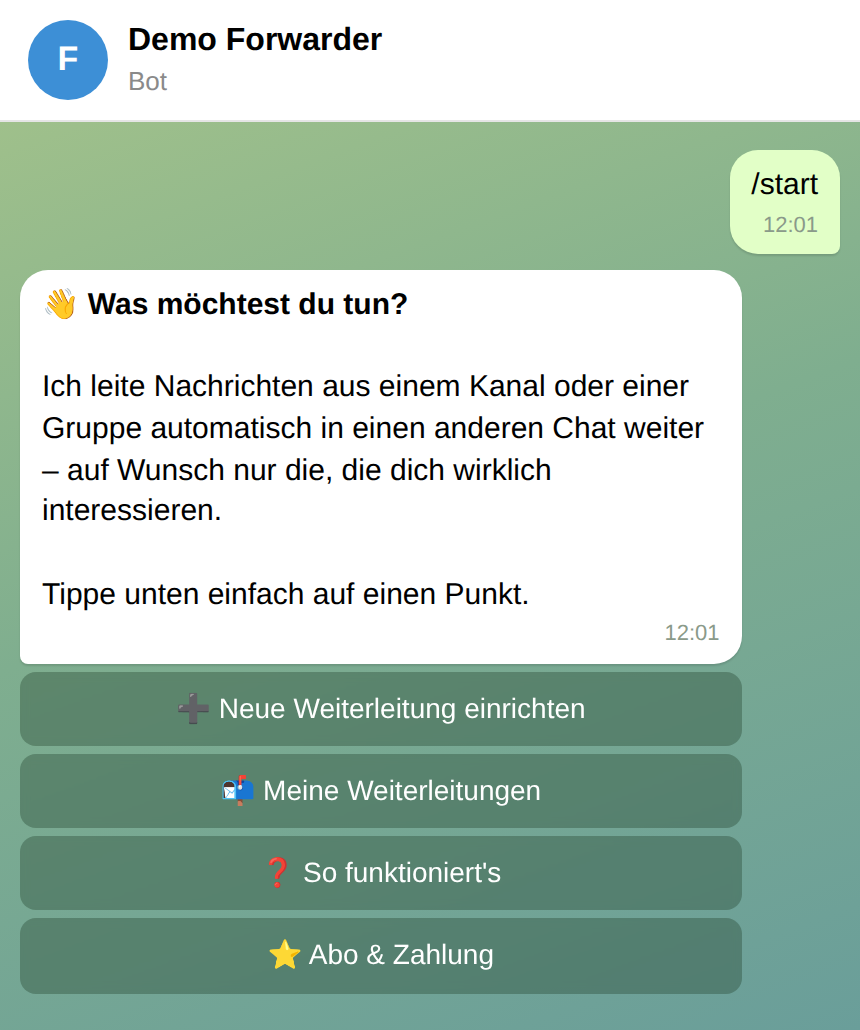 Hauptmenü